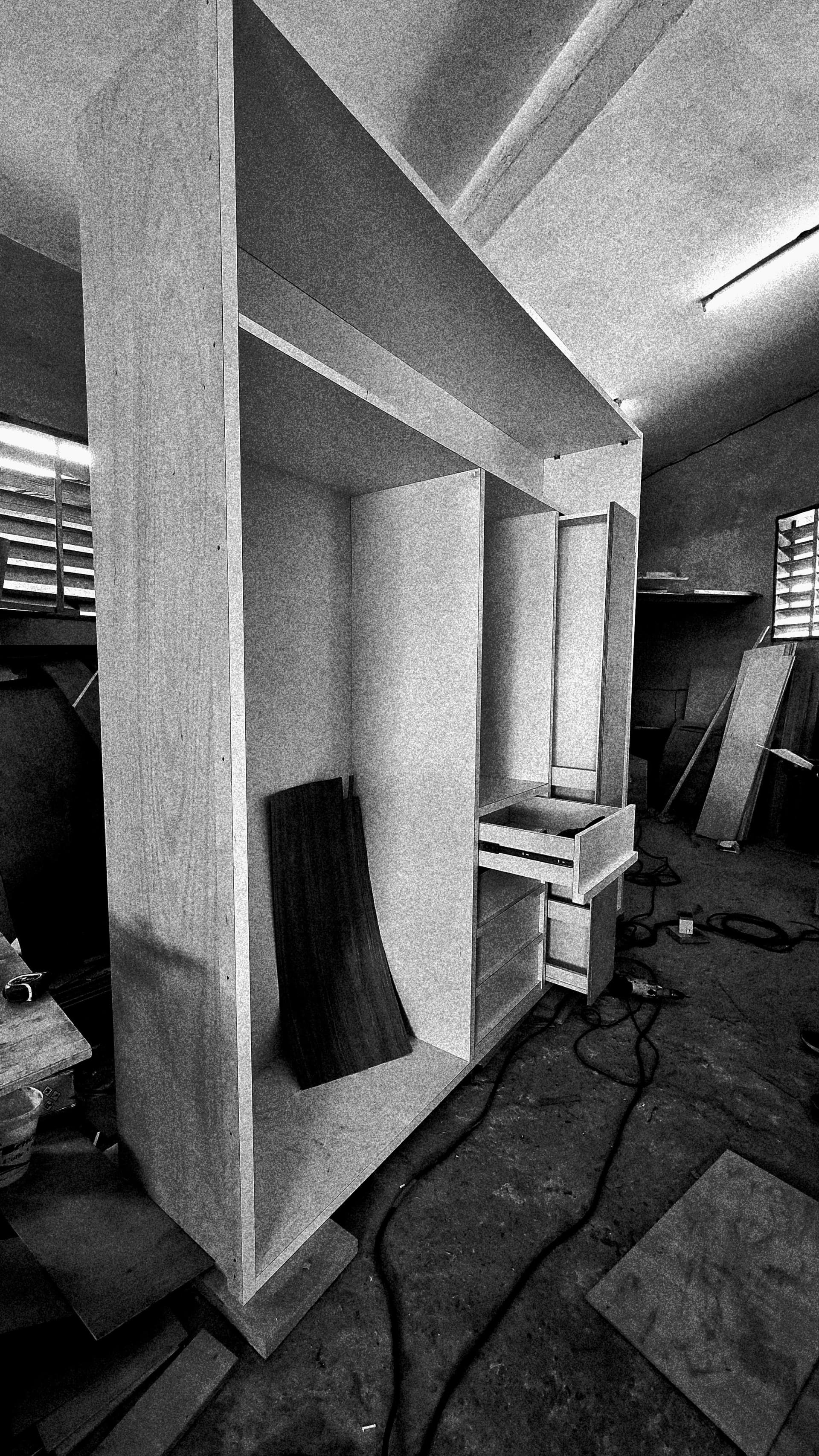 L’idée devient matière. Atelier.